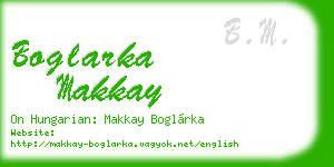 boglarka makkay business card